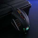 Redragon M908 IMPACT RGB LED MMO Mouse Laser Wired Gaming Mouse